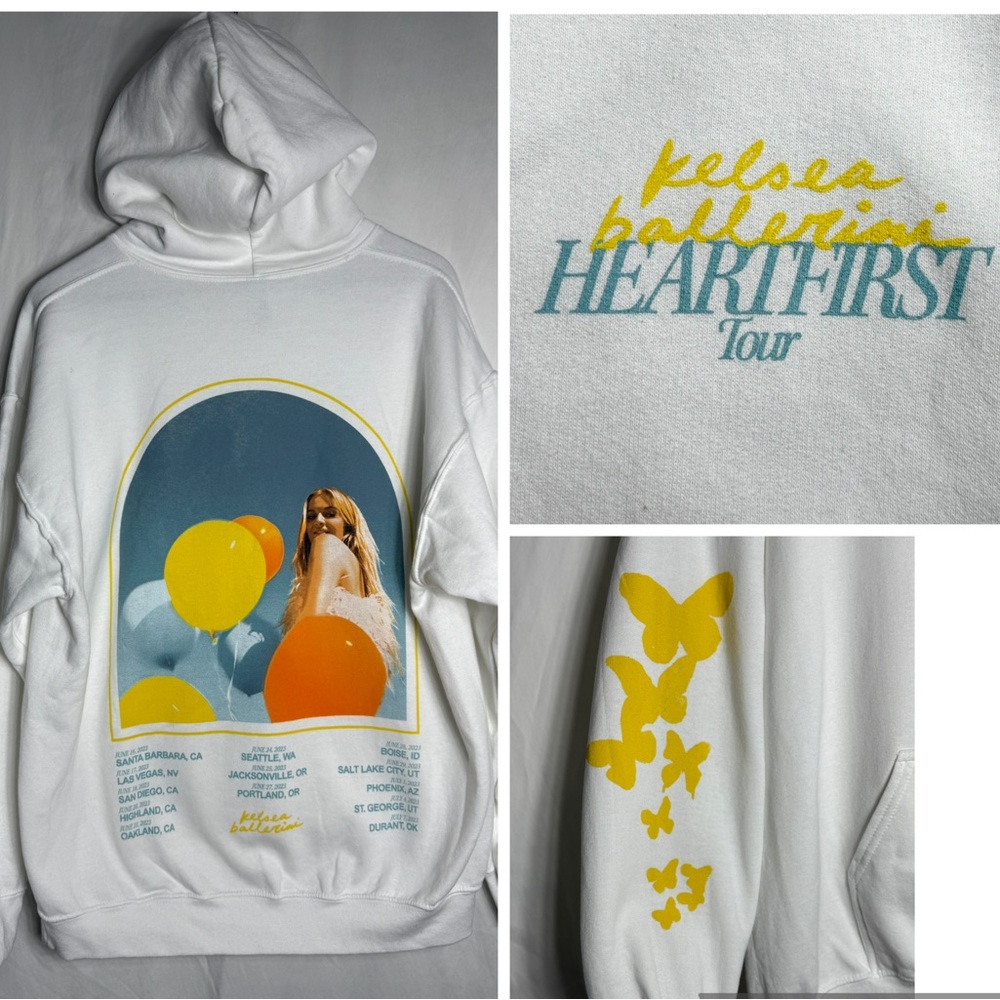 Kelsea Ballerini “Heartfirst” Official 2023 Tour Merch
White Hoodie Size Large